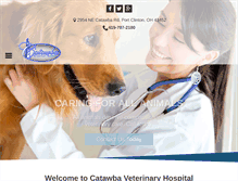 Tablet Screenshot of catawbavethospital.com